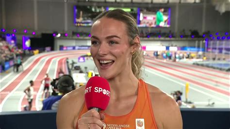 klaver runner|Netherlands Lieke Klaver speaks after her win in the 400m